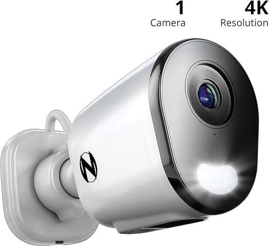 Night Owl Plug-in AC Powered Wi-Fi 4K HD Indoor/Outdoor Deterrence Camera with 2-Way Audio (1 Camera)