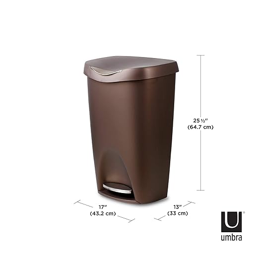Umbra Brim Step On Trash Can