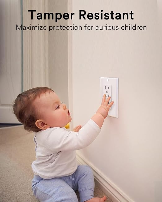 Lumary Smart Outlet with USB-A/C Ports 110V 15A, Timer, Remote Control, FCC | Tamper-Resistant, Group, No Hub Required, 2.4G WiFi Wall Outlet, Works with Alexa/Google Home, Kitchen/Bedroom/Office, 4 Pack