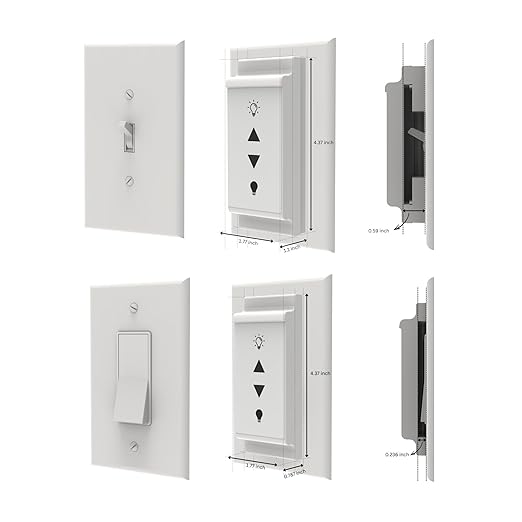 Slate Switch – Zigbee 3.0 Smart Wall Button Remote, Works with SmartThings, 8 Programmable Touch Buttons, Battery Powered, Includes Temperature Sensor