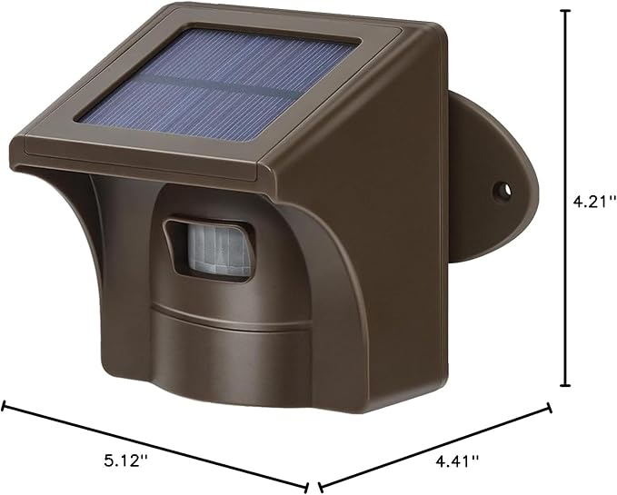 eMACROS Pro 3 Smart Solar Driveway Alarm System (2.4G Wi-Fi), App Push Notifications, 1/2 Mile (2600 ft) Wireless Range Motion Sensor, Weatherproof Property Alert(Single Sensor)