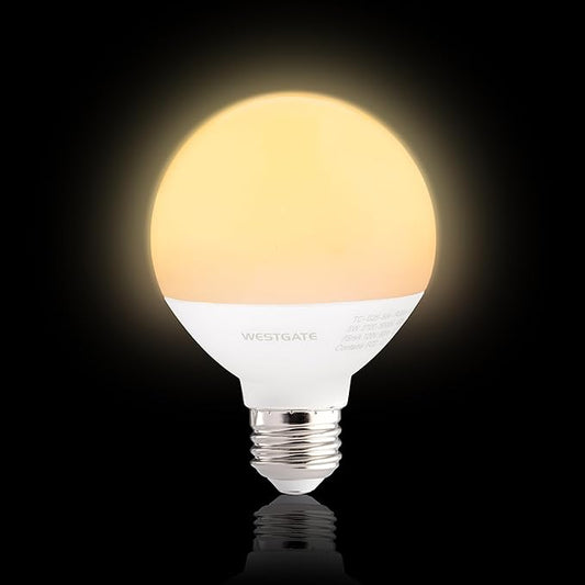 Westgate TC-G25-5W-RGBW-WIFI LED Smart Lamps 5W RGBW, Color Changing Light Bulb, Compatible with Alexa, Works with Google Home, Bathroom Vanity Light, 1 per Box