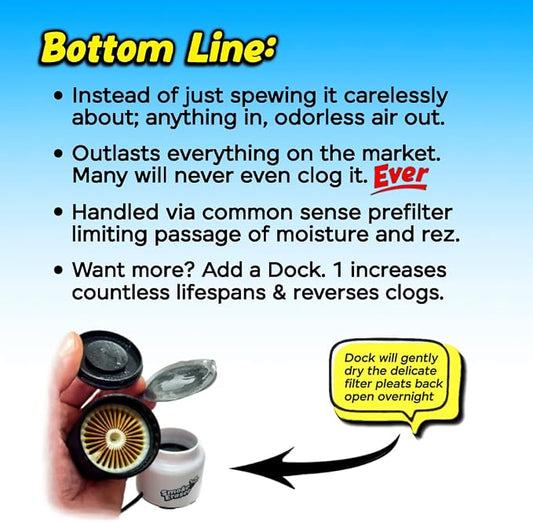 SmokeEraser | Erase All Expelled Smoke & Odor | Outlasts All Brands Via Unique Lifespan Controls | Whether For You or a Buddy, All Nearby Benefit Too (1 Smoke Eraser)