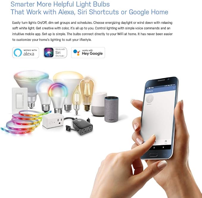 Feit Electric BR30 Smart Flood Light Bulb - Daylight, 65W Eq - 1 Pack