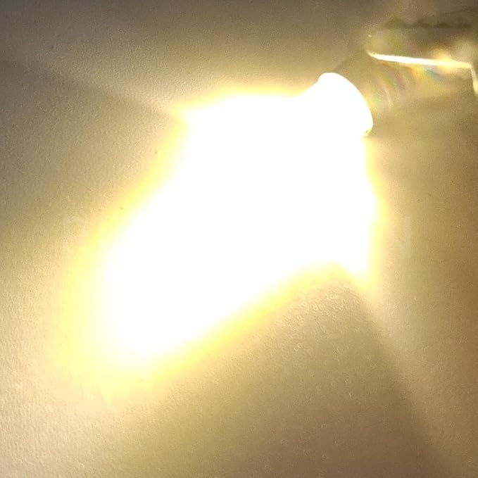 Ruiandsion E5 LED Bulb Warm White 5V 6V E5 E5.5 Screw Base LED Bulb Upgrade for Modle Train Lights(Pack of 4)