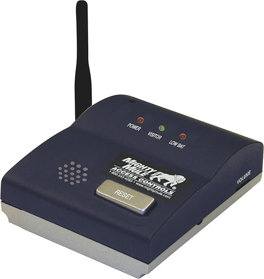 Interior Wireless Replacement/Additional Driveway Alarm Base Station for Mighty Mule Outdoor Motion Detectors - Compatible with Mighty Mule Automatic Gate Openers - Black, FM231-R