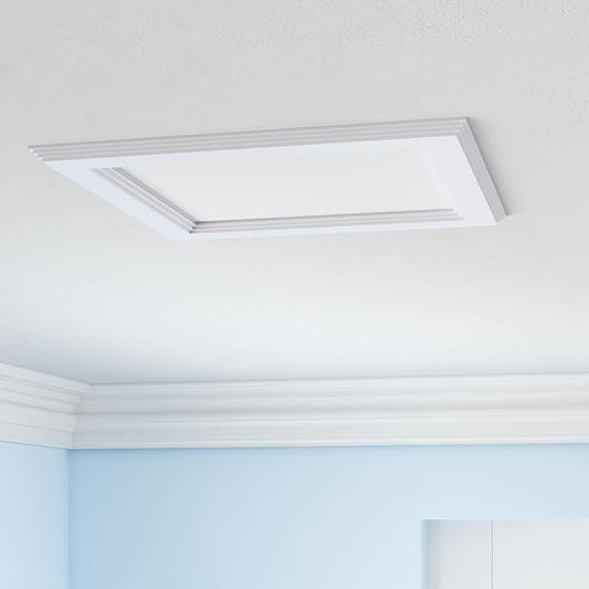 (OD 9.84" / ID 8.66") 15W Square LED Recessed Ceiling Light LED Downlight 130 Watt Equivalent 1400 Lumens 6000K Cool White with Open Trim,1Pack