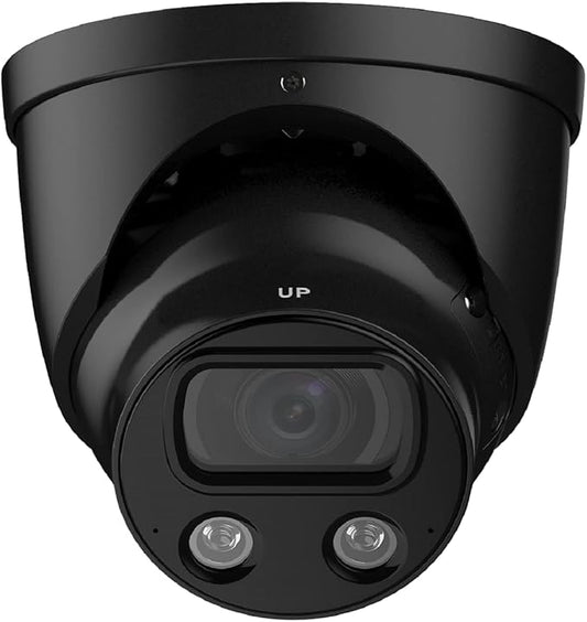 EmpireTech Surveillance & Security Cameras 4K Full-Color Ultra Low Light 8MP 1/1.2" CMOS Smart AI Turret IP Camera 1/1.2" CMOS,Built-in Mic,Motion Detection,PoE and ePoE,IPC-Color4K-T-S2 2.8mm-Black