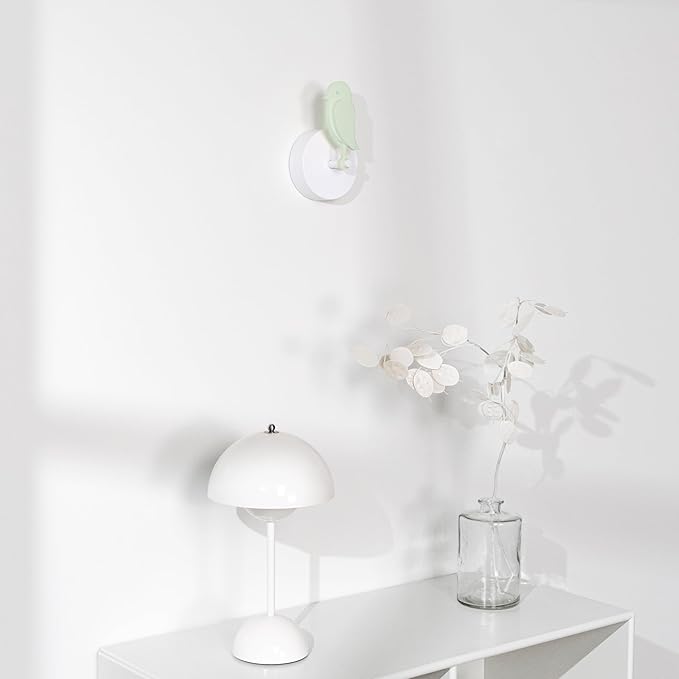 Birdie 2.0 - Design Indoor CO2 Monitor for House Burping - Air Quality Meter for Home & Office -Visual Air Quality Sensor for Fresh Air - Wall Mounted -Swiss Sensor Technology-Meadow, FullBirdie