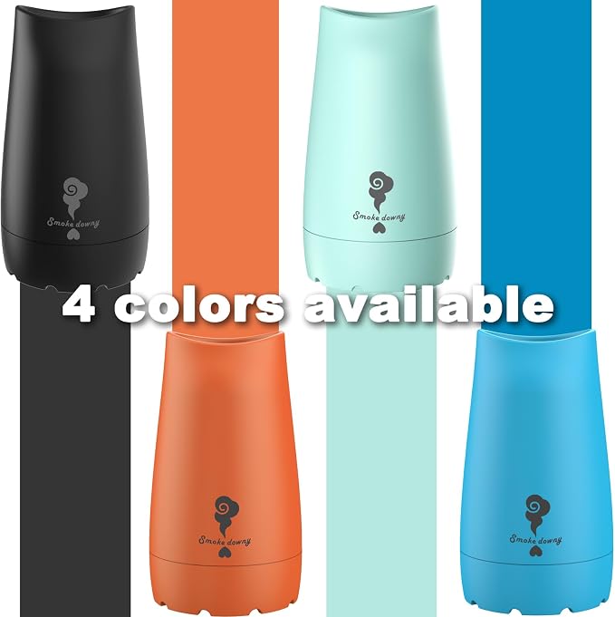 Personal Smoke Filter, Pocket Size Portable with Replaceable Filter, Biodegradable, Reusable Up to 500 Uses (Mint green, A set)