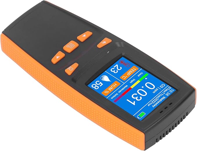 Meter Detector, 2.8 inch LCD Display Air Detector Handheld Air Quality Pollution Monitor Portable Analyzer USBOzone Concentration Tester for Home Industry Indoor Outdoor