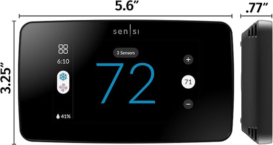 Sensi Touch 2 Smart Thermostat Wi-Fi, Alexa, Energy Star Certified, ST76