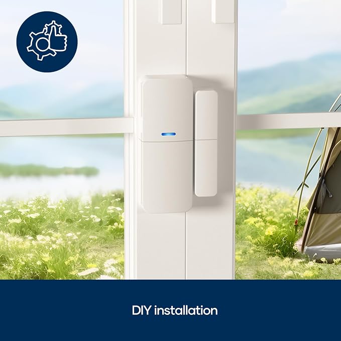 Entry Sensor (Pack of 1) - Window and Door Protection - Compatible with tolviviov Home Security System | 120db alarm