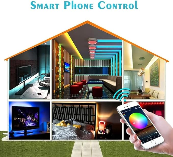 LED Smart WiFi Controller DC12–24 V Wireless Dimmer Controller, Single Color LED Controller for 2835, 5050, 5630, 5730, LED Strips (WiFi, Single Color)