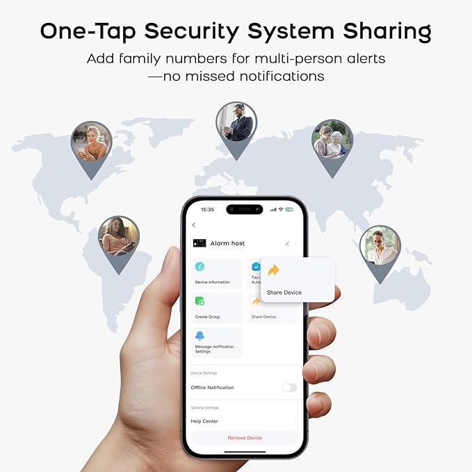 21Piece Wireless Home Security Systems,WiFi+4G App Control withReal-Time Alert & Auto Alarm Dial Home Alarm System,No Monthly Fees with Door and Window Alarms,Compatible with Alexa for Apartment