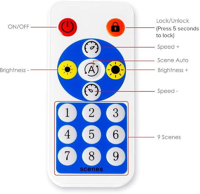 BTF-LIGHTING WS2812B WS2811 1903 Built-in Mic Music SP601E Bluetooth Controller with Dual Signal Output Ports for LED Module Pixel Strip Light Andriod iOS APP /3 Keys Button/RF Remote Control