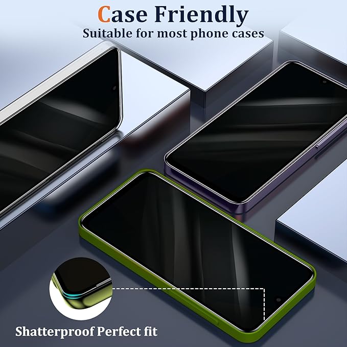 Asstar [2 Pack Privacy Screen Protector for Samsung Galaxy A37 5G, 9H Tempered Glass Privacy Samsung Galaxy A37 5G Privacy Screen Protector,Anti-Scratch Case Friendly Easy Install Accessories