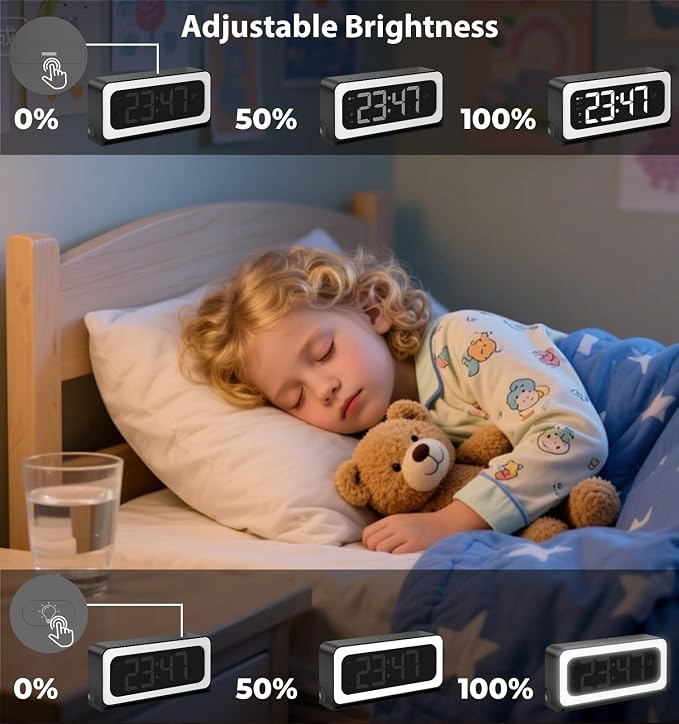 Gyliziex Clock Camera 2K, 5Ghz & 2.4Ghz WiFi Indoor Security Camera with Alarm, Full Colored Night Vision, Smart Motion Detection, Local Storage