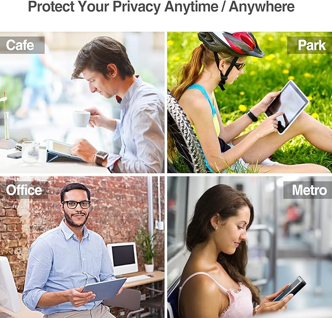 ProCase Privacy Screen Protector for 10.2 iPad 9th 8th 7th 2021 2020 2019, Anti-Spy Anti-Scratch Tempered Glass Film Guard -1 Pack