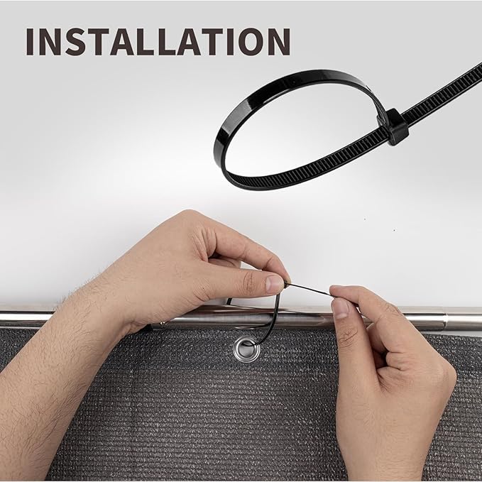 LOVE STORY Custom Size 3.3'x46' Dark Grey Balcony Privacy Screen,UV Block Privacy Fence Screen,90% Shield for Outdoor Pool Garden Apartment Railing