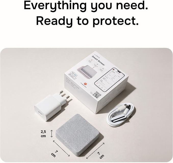 Layla Noise Monitoring Device for Airbnb, Rental, Office & Home | Noise & Occupancy Sensor with Radar-Based Motion Detection | Privacy-Safe Security Monitor | No Subscription