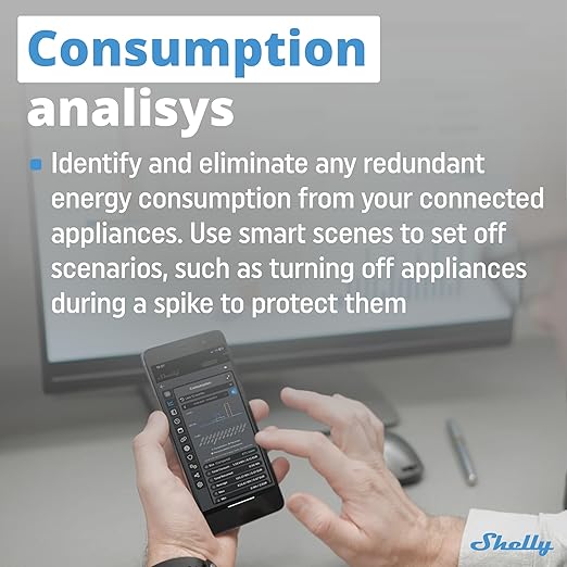 Shelly PM Mini Gen3 | WiFi Smart Power Meter 1 Channel 16 A | Home Automation | Bluetooth Gateway | Compatible with Alexa & Google Home | iOS Android App | No Hub Required | Smart Schedules (2 Pack)