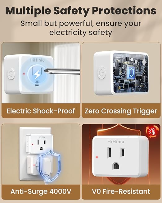 Remote Control Outlet Wireless Wall Mounted Light Switch, Compact Indoor Electrical Plug in On Off Power Switch for Lamp, Home Appliances, 300 Feet RF Range, Removable Buckle, FCC Listed