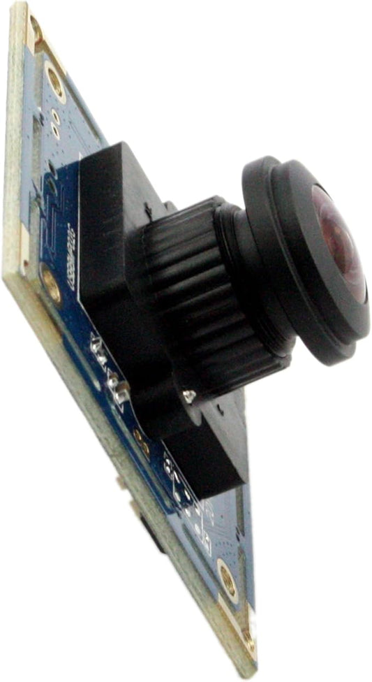 ELP 8mp USB Camera Wide Angle with 180degree Fisheye Lens 4K Embedded Webcam Board for Computer 2448P CMOS IMX179 UVC USB2.0 Video Industrial PC Camera for Machine Vision