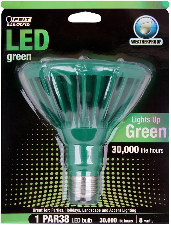 Feit PAR38/G/LEDG5 LED Green PAR38 Reflector