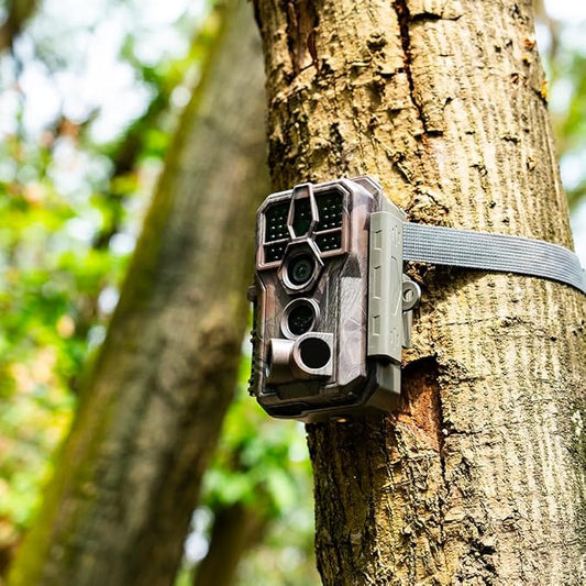 GardePro E5S Trail Camera (Non-Cellular, Non-WiFi), 64MP Photo & 1296P HD Video, 0.1s Trigger, 100ft No-Glow Night Vision, Motion Activated Wildlife Camera