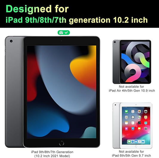 360°Magnetic Privacy Screen for iPad 9th/8th/7th Generation (10.2Inch,2019/2020/2021), Removable Anti Blue Light Glare Spy Private Filter, High Sensitive Bubble-Free Screen Protector