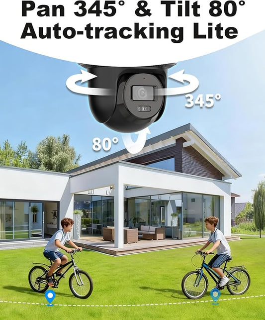 DS-2DE2C400MWG-E HIKVIS0N_4MP Wired PT PoE IP Camera with 345° pan and 80° tilt, Auto-Tracking Lite, Smart Hybrid Light, IP66, 2-Way-Audio,2.8mm Lens, 512 GB Card Slot, International English Version