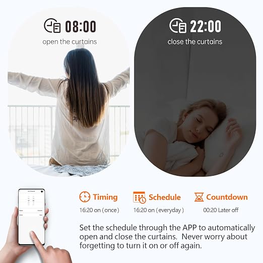 DieseRC WiFi Smart Roller Shutter Controller Module, Tuya APP WiFi Control Compatible with Alexa/Google Home APP Control and Manual Switch, Electric Motor Switch
