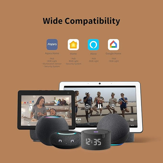 Aqara Hub M1S Gen 2, Smart Home Bridge for Alarm System (2.4 GHz Wi-Fi Required, Not Support Wi-Fi 6), Remote Monitor and Control, Home Automation, Supports Apple HomeKit, Alexa, Google and IFTTT