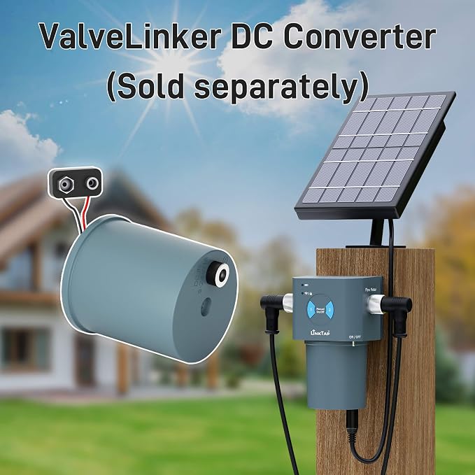 LinkTap T1 2-Outlet Smart Water Timer & Gateway, 2 Built-in Flow Meters | 2 Independent Zones for Garden & Lawn, Weather Adaptive, Real-Time Fault Detection & Alerts, Anti-Freeze Protection, IP66