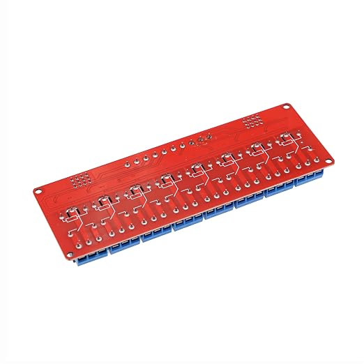 8-Channel 5V Relay Module with Optocoupler Isolation – High/Low Level Trigger Control for Arduino, Raspberry Pi, PLC – Industrial Automation, Smart Home DIY (Supports AC/DC Loads)