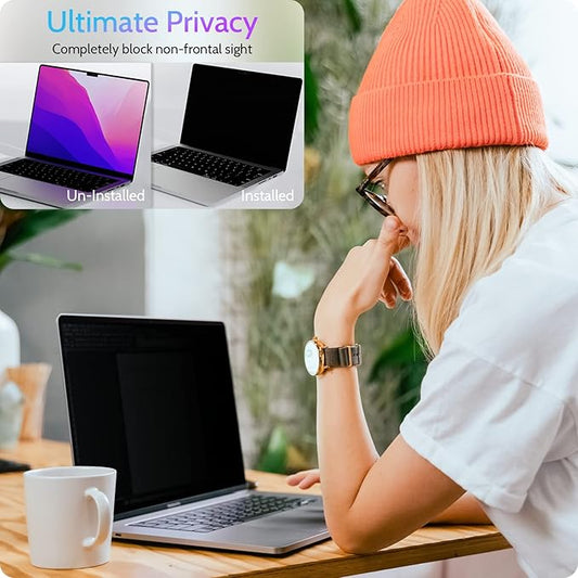 Peslv Magnetic Privacy Screen for MacBook Pro 16 Inch (2021-2026, M1, M2, M3, M4, M5), 16inch Removable Matte Anti Blue Light Glare Private Filter Protector for Mac Pro 16.2" Laptop