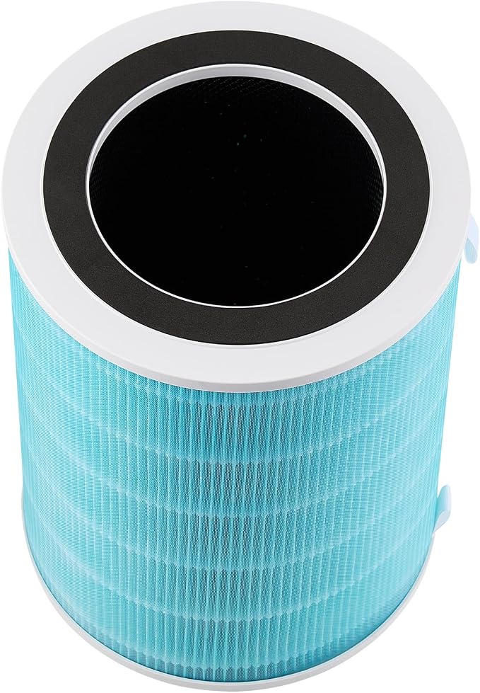 VEVOR Air Purifier Replacement Filter, H13, 3-in-1 Compact & Lightweight Replacement Filter with Durable PP Pre-Filter, Easy-to-Grab Purifier Filter with Activated Carbon, Fit for Cylindrical Purifier