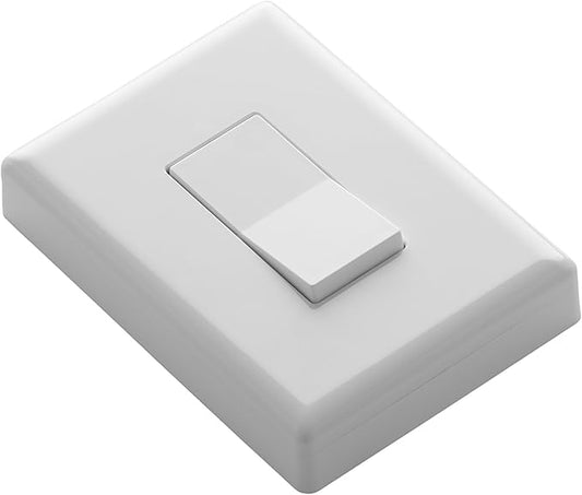 Home Automation Lighting, ZWAVE Plus Smart Switch by Ecolink, Lighting Control, White Single Rocker Style Light Switch Design (PN - SDLS2-ZWAVE5)
