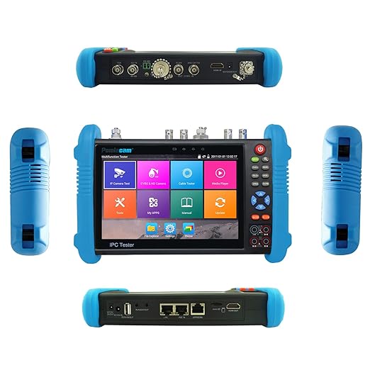 CCTV Tester IPC-9800MOVTADHS 7'' IPS Touch Screen WiFi 4K H.265 HDMI Tester for 8MP CVI TVI AHD SDI CVBS Cameras, Support PTZ Control & Analog Testing