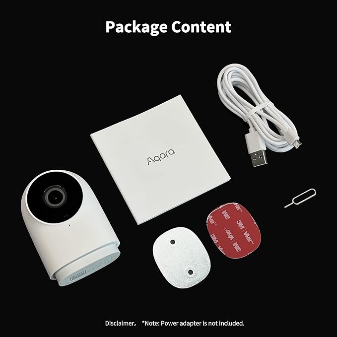 Aqara Security Camera Hub Indoor G2H Pro, 1080p HD HomeKit Secure Video Indoor Camera, Night Vision, Two-Way Audio, Zigbee Hub, Plug-in Cam Works with Alexa, Homekit, Compatible with Google Assistant