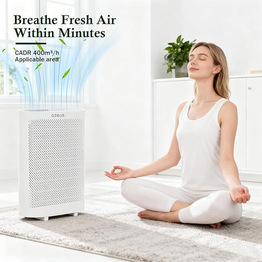 AZEUS Large Room Air Purifier FS32 (2, White board)