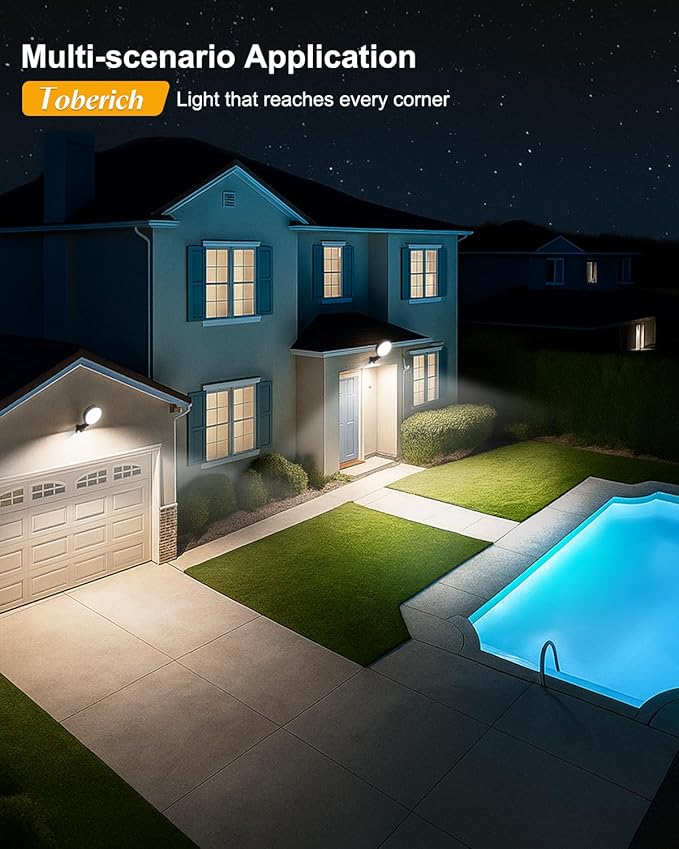 toberich LED Barn Light 2 Packs, 150W 20000LM Yard Area Lights Dusk to Dawn Outdoor Lighting with Upgraded Photocell 6500K Adjustable Angle Daylight IP66 Waterproof Street Lights for Farmhouse/Garage