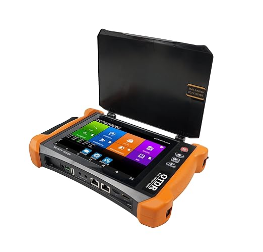 EVERSECU Dual wavelength 1310/1550 Fiber Cable OTDR Tester, 4K IP Camera & CCTV Tester with 8" Retina Touch Screen,Visual Fault Locator, TDR Test, POE Out, WiFi Test, PTZ Control