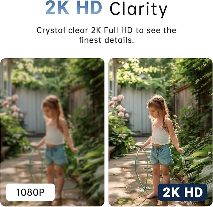 2K Light Bulb Camera Outdoor, 2.4/5GHz Wi-Fi 6 Security Cameras Wireless Outdoor, 360° PTZ Cameras for Home Security with Color Night Vision, AI Human Detection, 2 Way Talk, Easy Installation,2 Packs