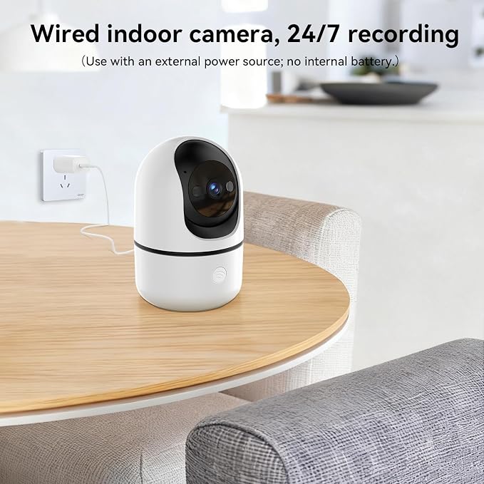 GBIUT Indoor Camera 5G&2.4G WiFi Cameras for Home Security Instant 911 Alert, 360° Pan/Tilt Baby Monitor/Dog/Pet Camera AI Motion Detection Night Vision, Speaker, US Cloud Storage (1-Pack)