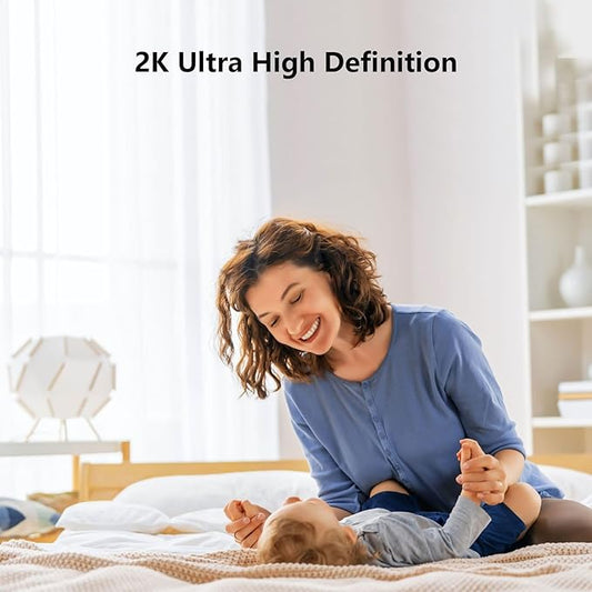 1080P Indoor Security Camera, 2.4GHz WiFi Home Camera for Baby, Pet & Elderly Monitoring, Night Vision, 2-Way Audio, Human Motion Detection, 24/7 Recording