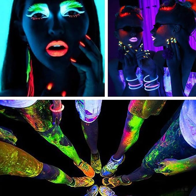 2-Pack Black Light LED Black Light Bars, IP65 Waterproof Black Lights, Glow-in-The-Dark Party Lights for Blacklight Parties, bedrooms, Body Paint, Stage Lighting, and Fluorescent Poster