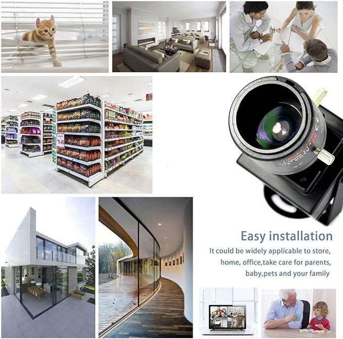 CCTV 960H 1000TVL HD Mini Spy Security Camera 2.8-12mm Varifocal Lens Indoor Surveillance Camera