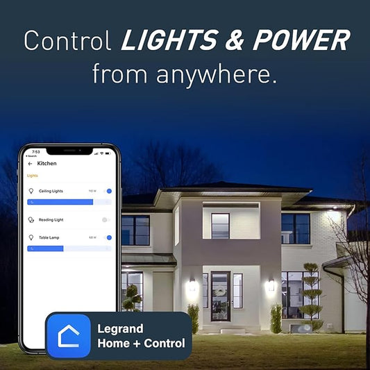 Legrand Radiant WNRH2LA Smart Gateway with Netatmo, Surface Mount, Compatible with Alexa, Google Assistant & Apple HomeKit, Light Almond (1 Count)